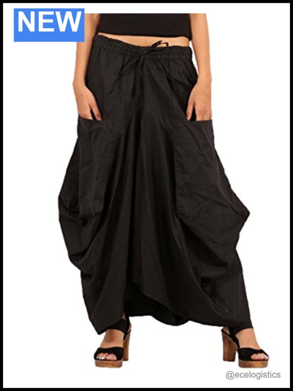 Women's Cotton Ethnic Skirt with Pockets